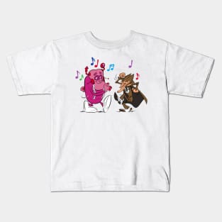 Franken Berry & Count Chocula dancing Kids T-Shirt